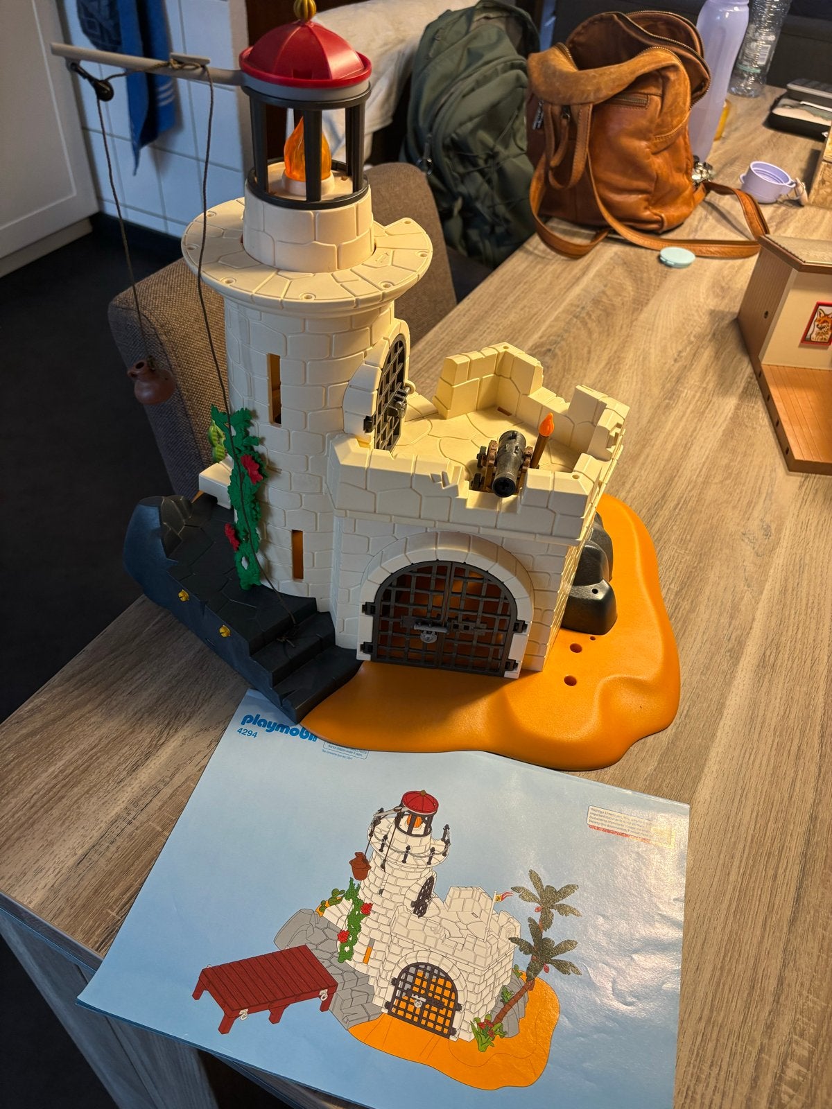Playmobil Piratenfort met werkende vuurtoren - Set 4294, Ophalen, Pirates, Gebruikt, Complete set