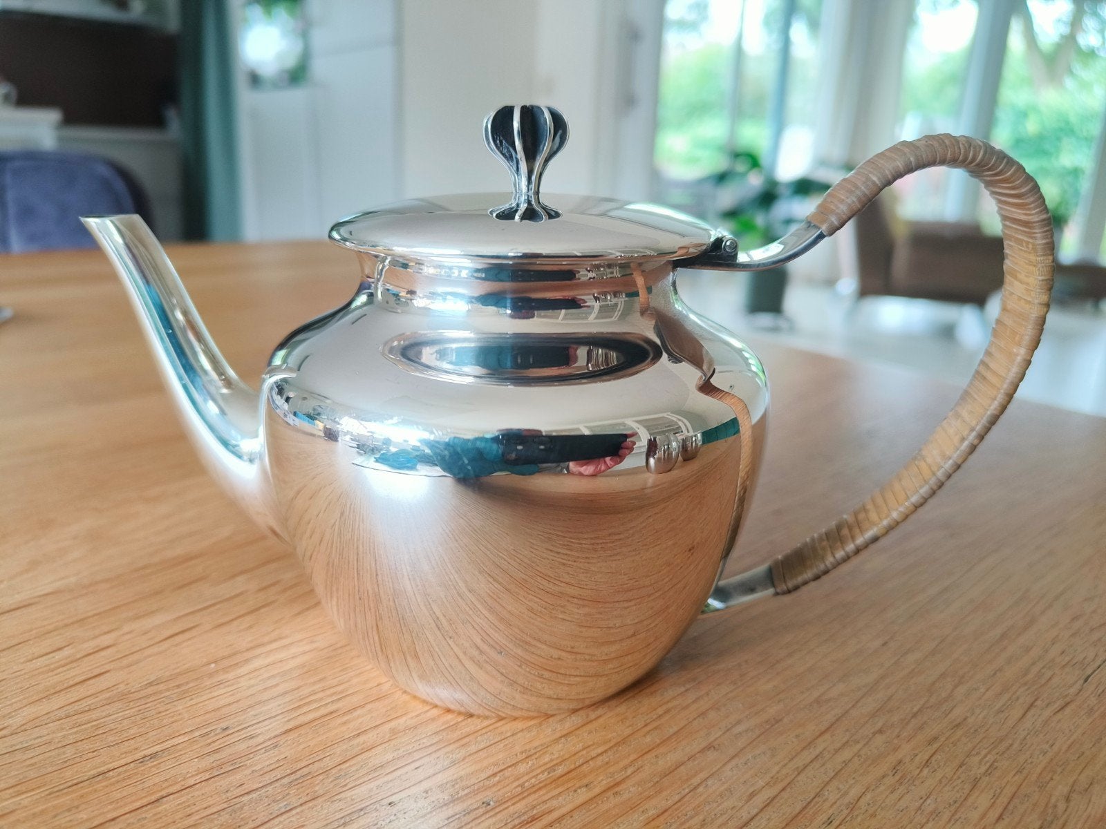 Vintage Keltum Theepot Verzilverd Jaren '50-'60, Ophalen of Verzenden, Zilver
