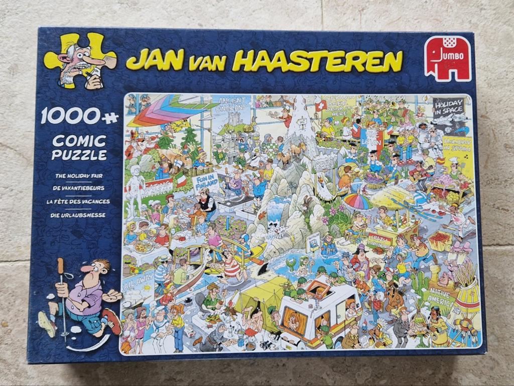 Jan van haasteren comic puzzel, Ophalen of Verzenden, 500 t/m 1500 stukjes, Zo goed als nieuw, Legpuzzel