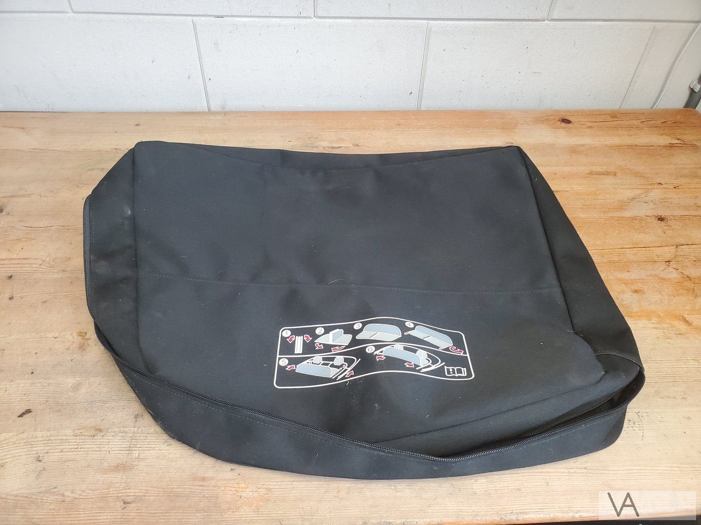 Audi A4 cabriolet 2002 - 2008 windvanger opberghoes zak €40, Gebruikt, -, -, -