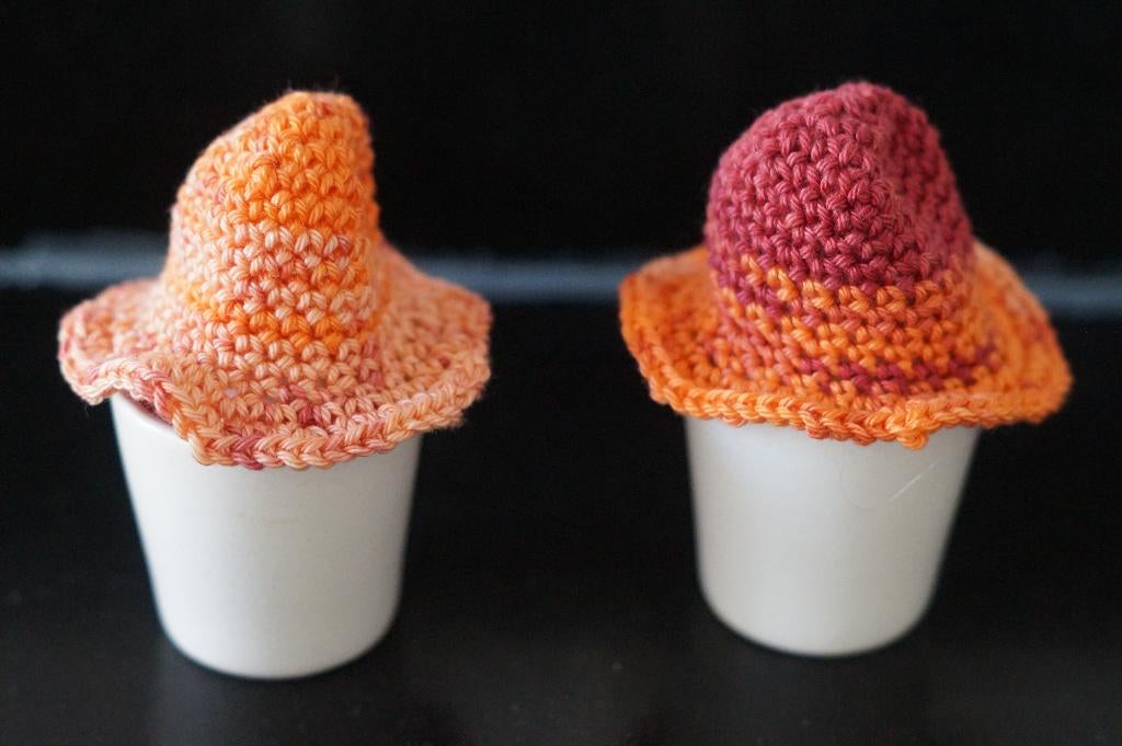 Setje van 3 vrolijke oranje eierwarmers, Diversen, Ophalen of Verzenden, Nieuw