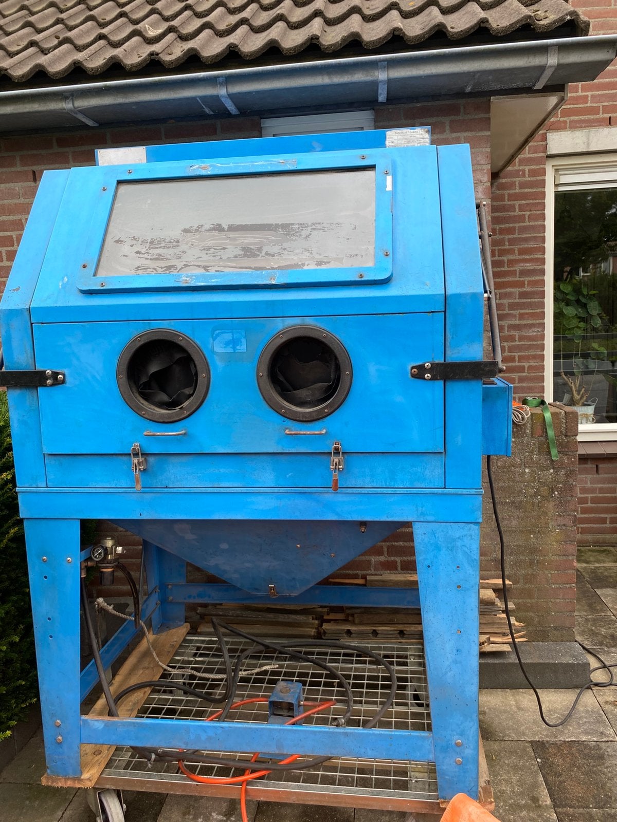 Te koop straalcabine straalkast, Ophalen, Gebruikt