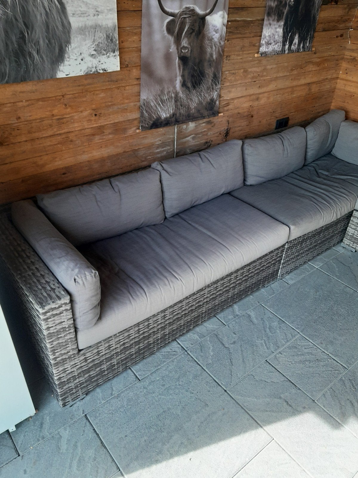 Loungsset kunststof, Ophalen, 4 zitplaatsen, Kunststof, Gebruikt