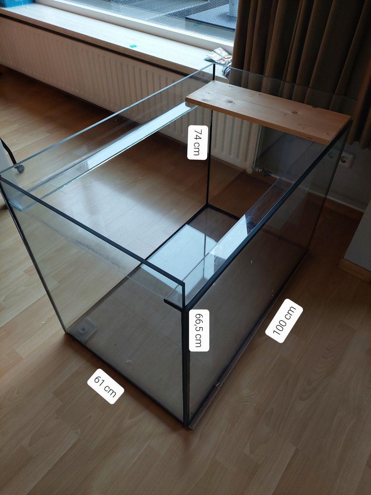 Groot knaagdierhok (aquarium) voor hamster/gerbil/terrarium, Zo goed als nieuw, Ophalen, Minder dan 60 cm, Hok