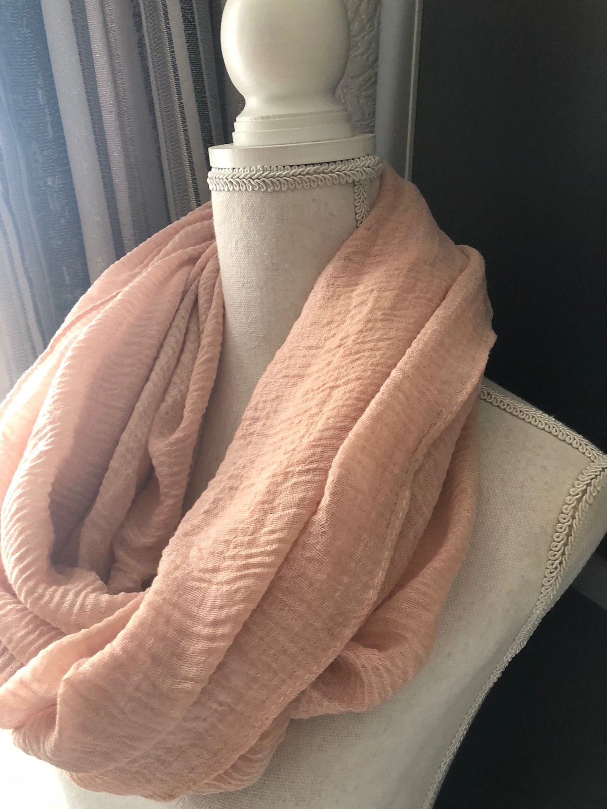 COLSJAAL - PEACHKLEUR X 1, Ophalen of Verzenden, Zo goed als nieuw, Sjaal
