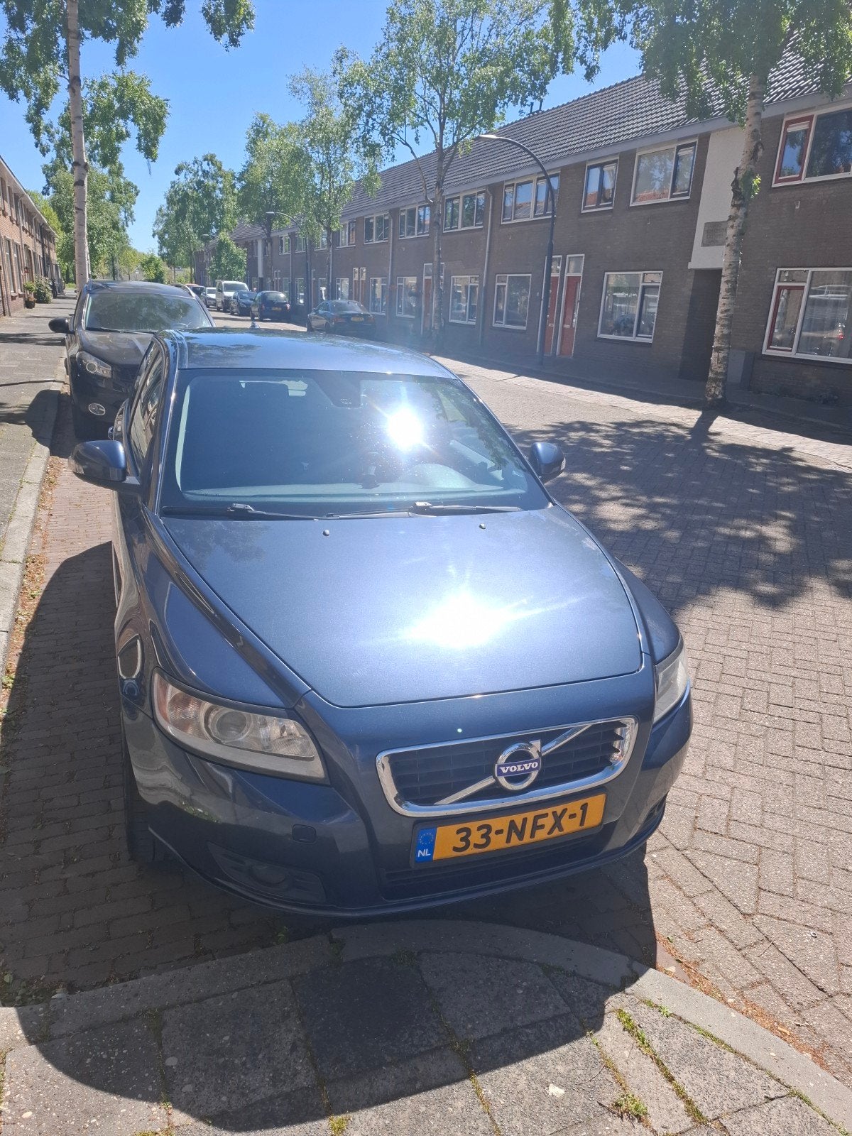 Volvo V50 2.0 sport  2010 op LPG, Auto's, Volvo, Stof, 4 cilinders, Blauw, Origineel Nederlands