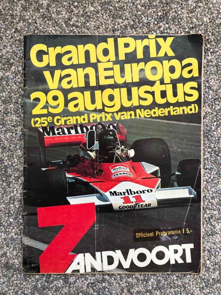 Grand Prix van Europa 1976 Zandvoort Formule 1 Programma, Ophalen of Verzenden, Gelezen, Algemeen
