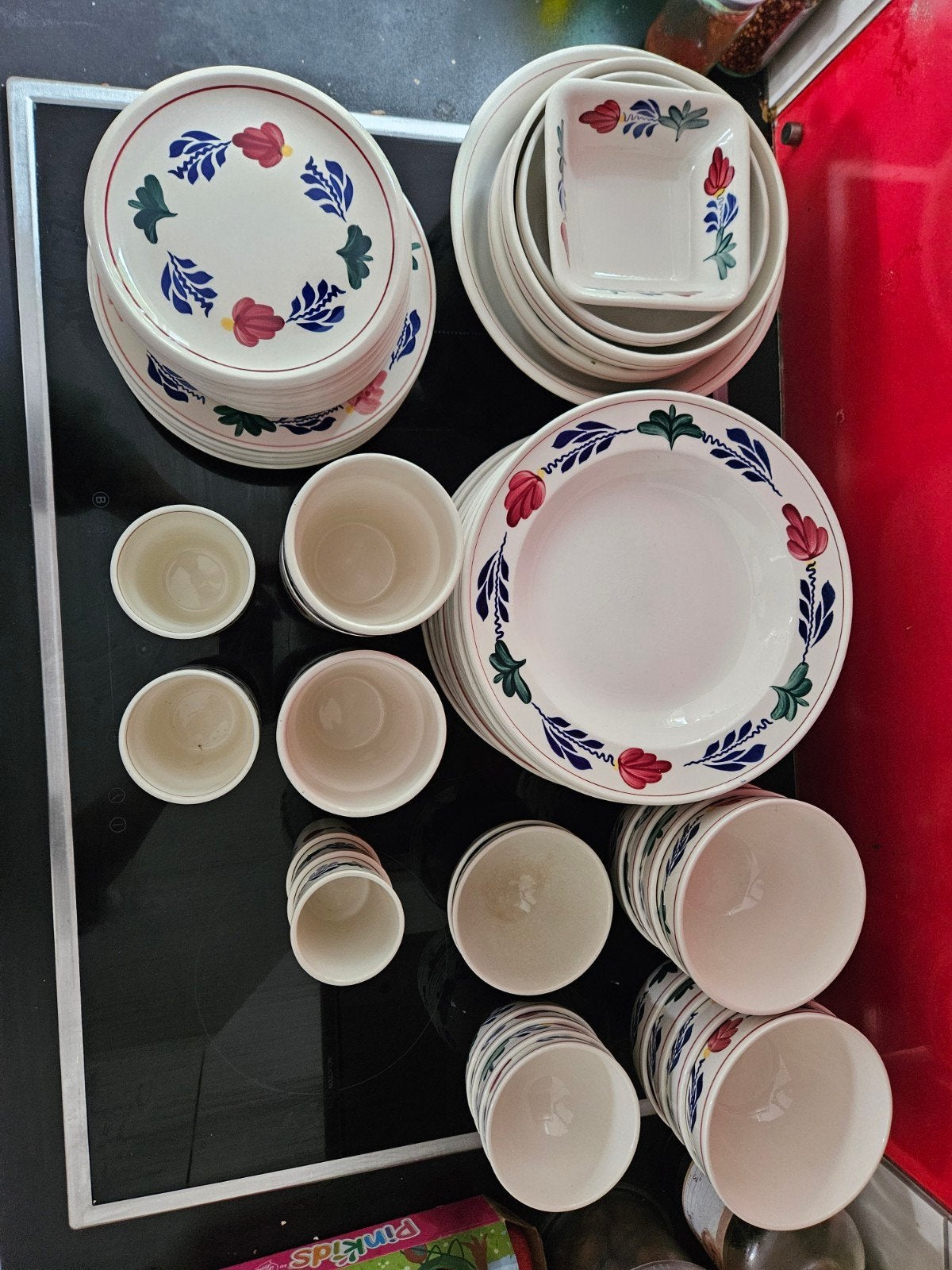 Boerenbont servies, Ophalen, Gebruikt, Aardewerk, Landelijk/Boerenbont