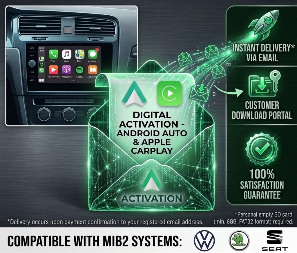 CarPlay Activering Audi, Porsche, VW, Skoda, Seat MIB2, Auto diversen, Autonavigatie, Ophalen