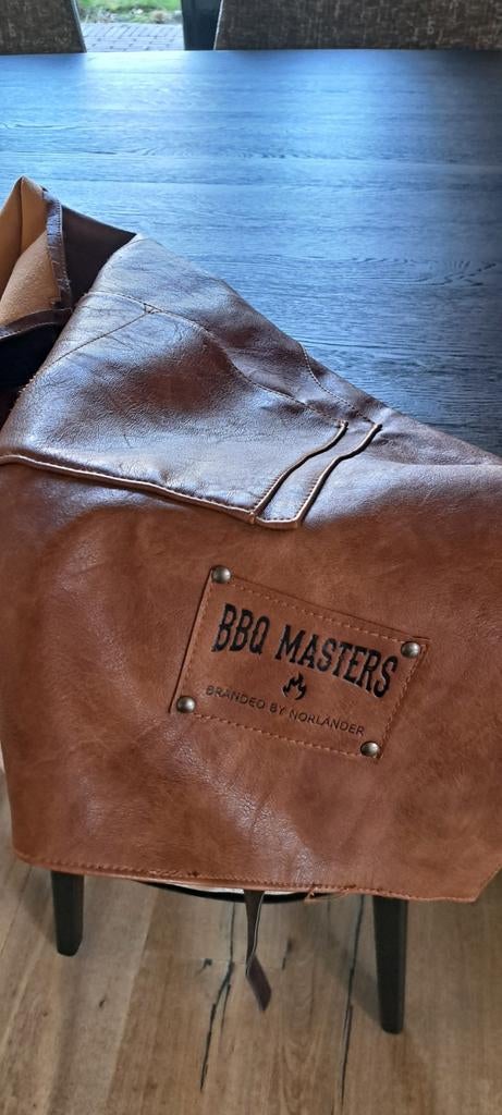 Leren schort bbq masters, Tuin en Terras, Barbecue-accessoires, Ophalen