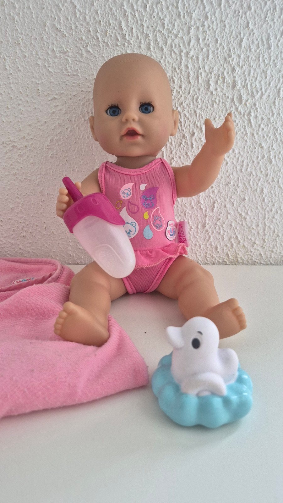 Baby Born pop 34 cm Badplezier Babyborn, Ophalen of Verzenden, Nieuw, Babypop