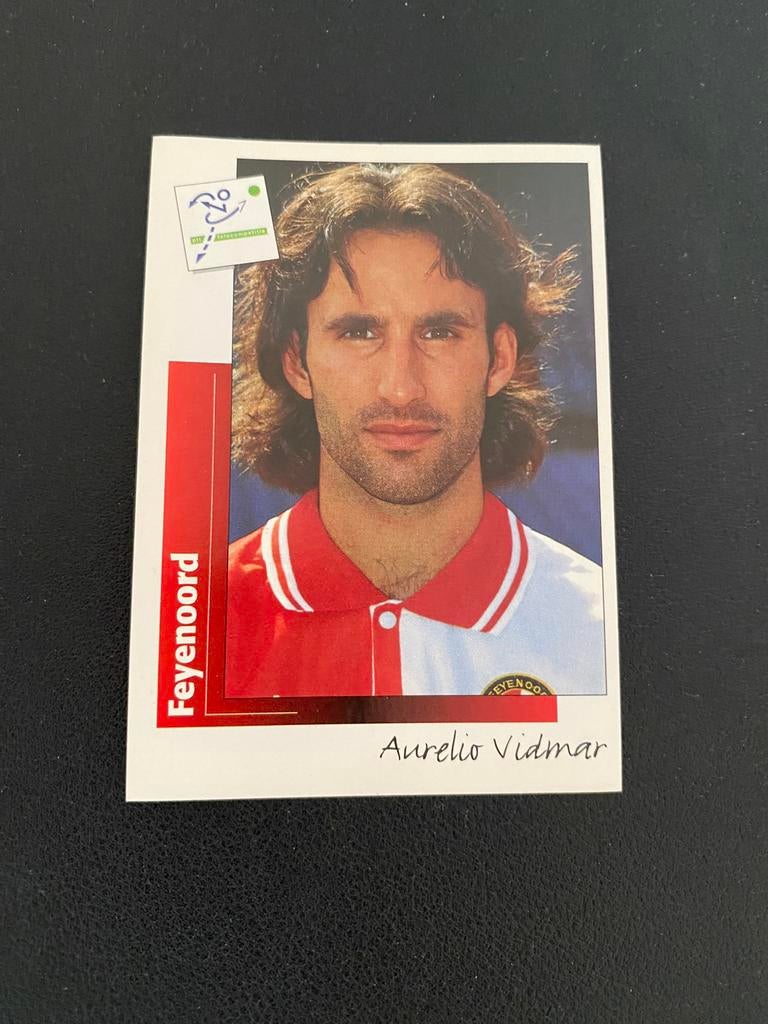 Aurelio Vidmar - Feyenoord Rotterdam - Panini Voetbal 96, Ophalen of Verzenden, Zo goed als nieuw, Feyenoord, Poster, Plaatje of Sticker
