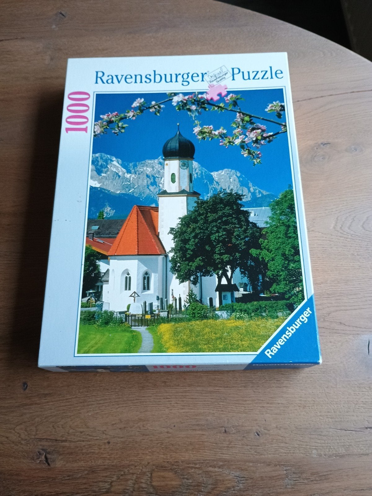 Legpuzzel 1000 stukjes - Kerk in de bergen, Ophalen of Verzenden, 500 t/m 1500 stukjes, Gebruikt, Legpuzzel