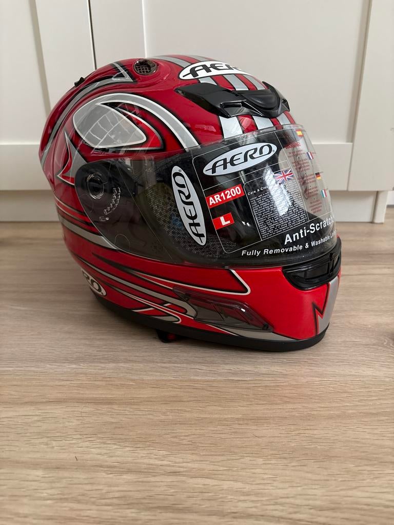 Aero AR1200 motorhelm nieuw!, Motoren, Heren, Nieuw zonder kaartje, Integraalhelm, L
