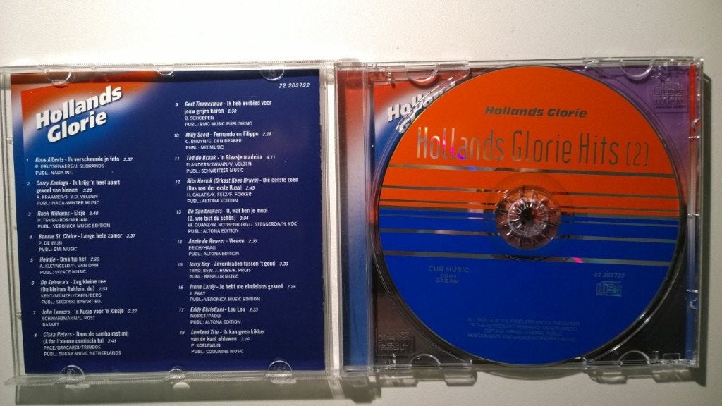 Hollands Glorie Hits Deel 2, Cd's en Dvd's, Cd's | Verzamelalbums, Ophalen of Verzenden, Zo goed als nieuw, Nederlandstalig, Album