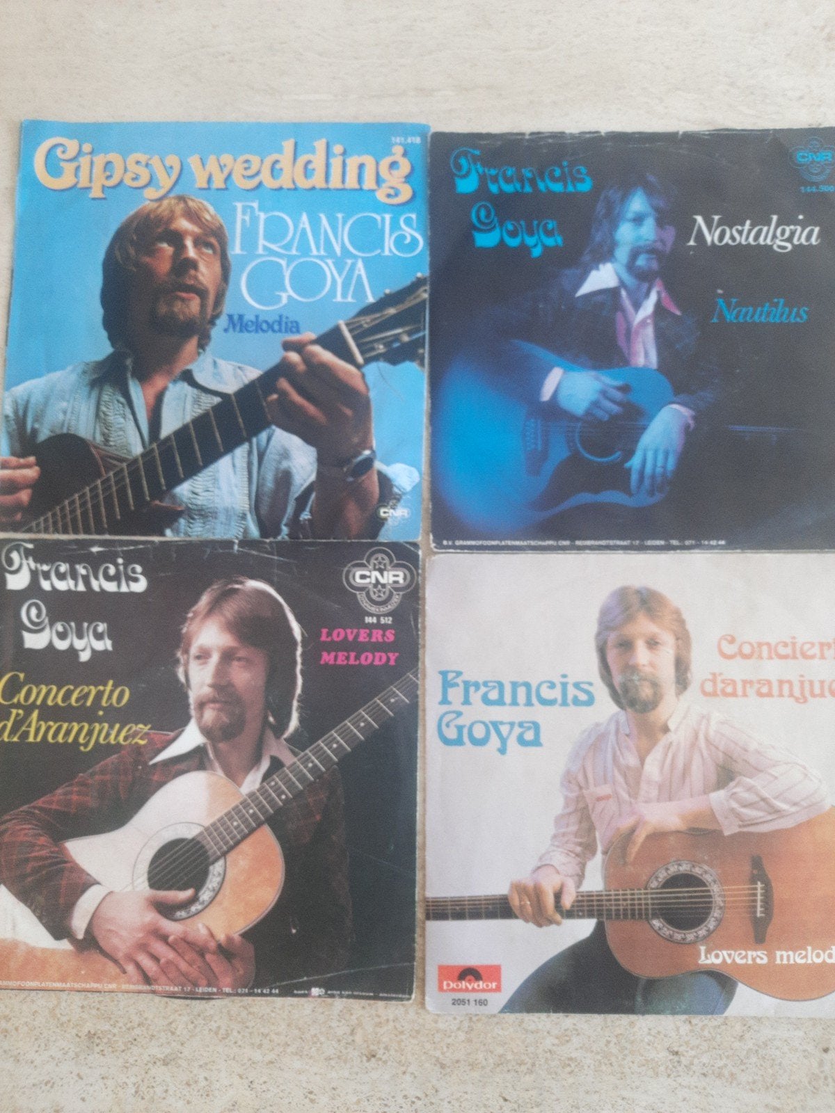 7x vinyl singels van Francis Goya, Ophalen of Verzenden, Zo goed als nieuw, Pop
