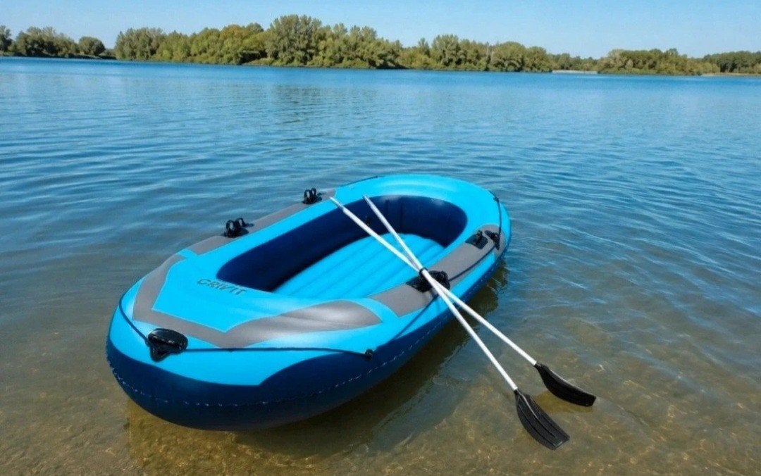 Crivit opblaasboot (incl. 2 peddels en stevige opbergzak) 3, Watersport en Boten, Opblaasbaar, Drie personen of meer, Overige typen