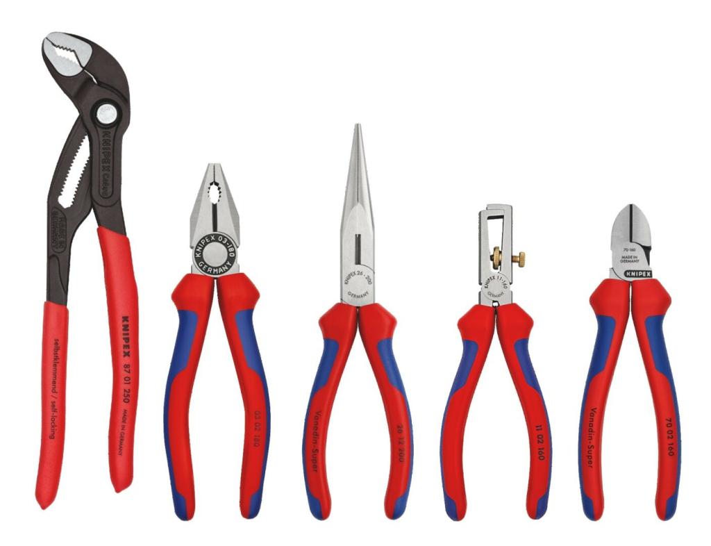 Knipex 17 04 11 Knipex tangenset | 5-delig, Doe-het-zelf en Verbouw, Gereedschap | Handgereedschap, Niet ingevuld, Niet ingevuld