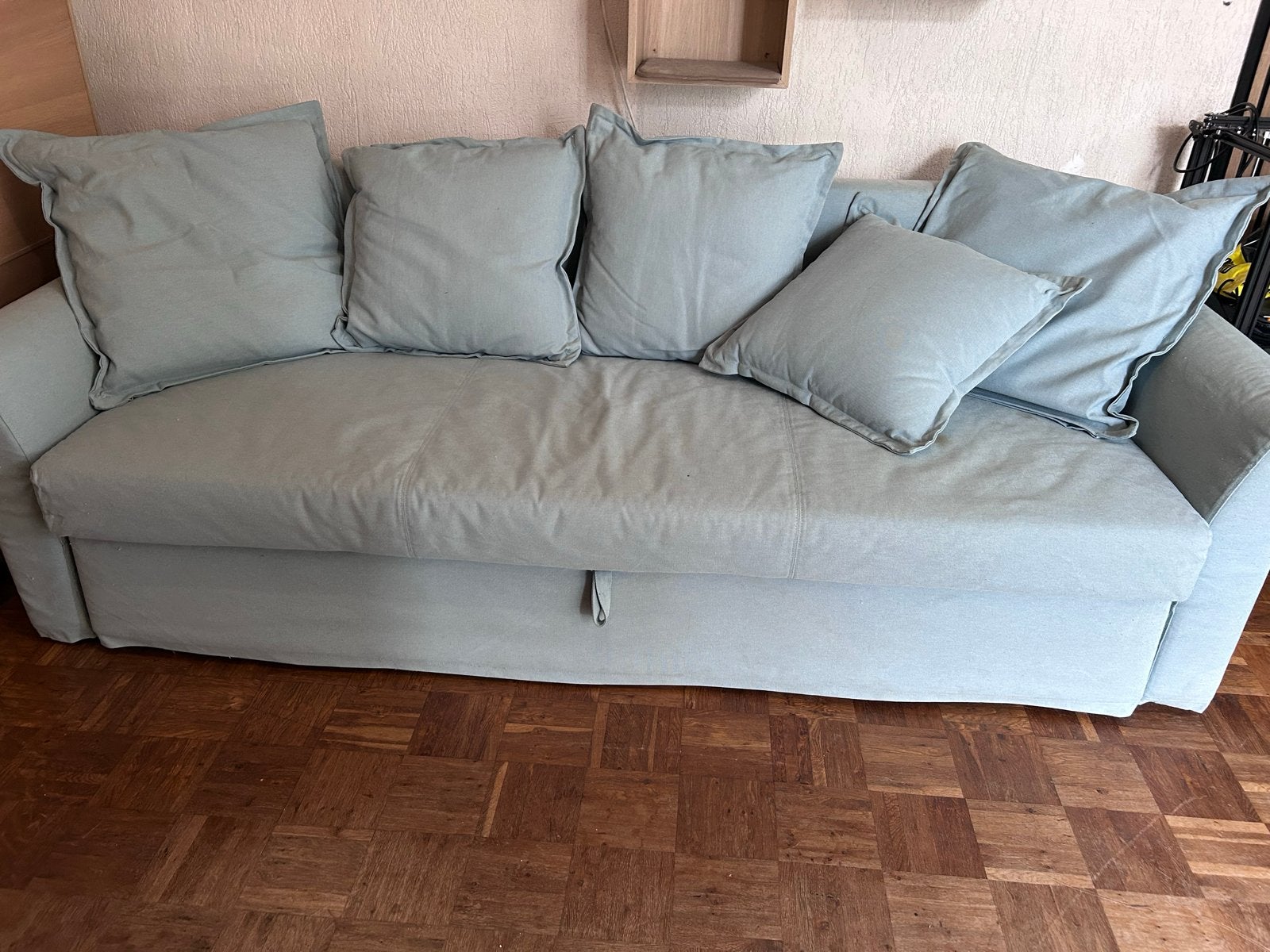 Ikea Holmsund Slaapbank met opbergruimte, Ophalen, Gebruikt, Tweepersoons, Overige maten
