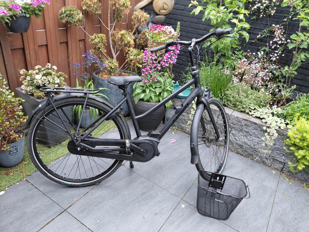 Batavus electrische dames fiets met middenmotor  mat zwart, Fietsen en Brommers, Elektrische fietsen, 47 tot 51 cm, Ophalen of Verzenden