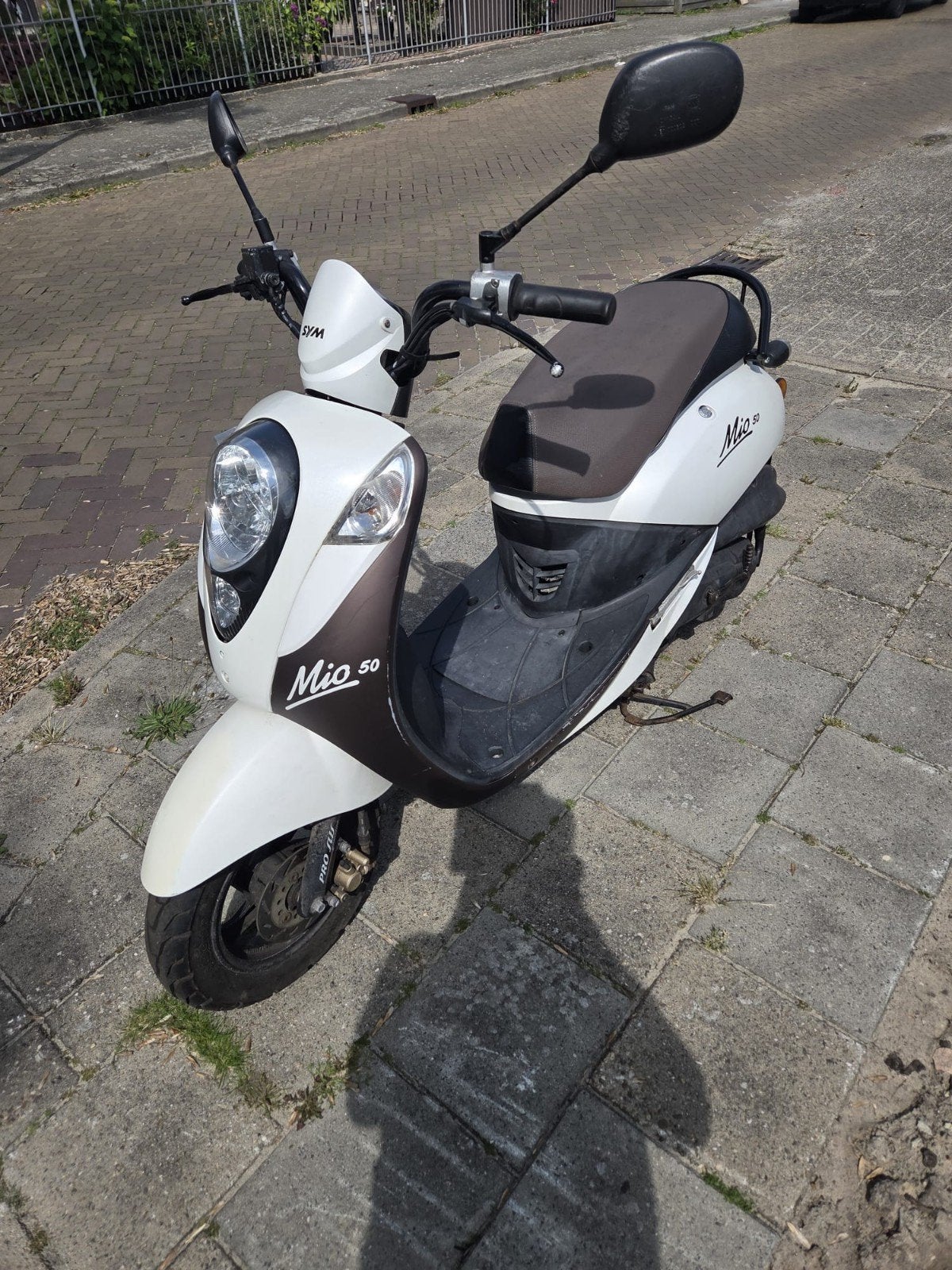 Mio 50 Scooter - Wit/Bruin,, Ophalen, Gebruikt, Benzine