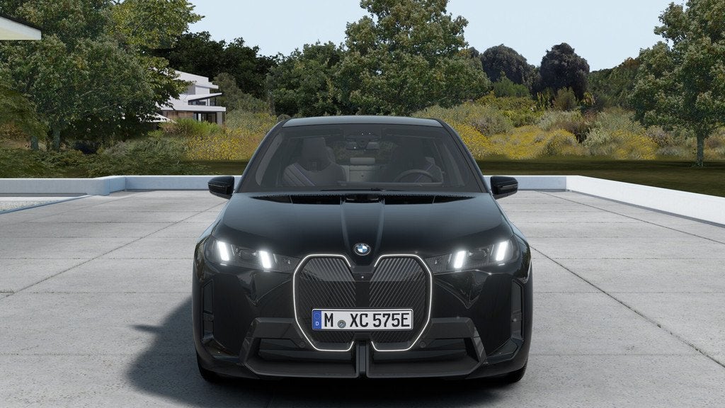 BMW iX xDrive45 M Sport / Panoramadak Sky Lounge / Trekhaak, Auto's, BMW, Automaat, Zwart, IX, Zwart