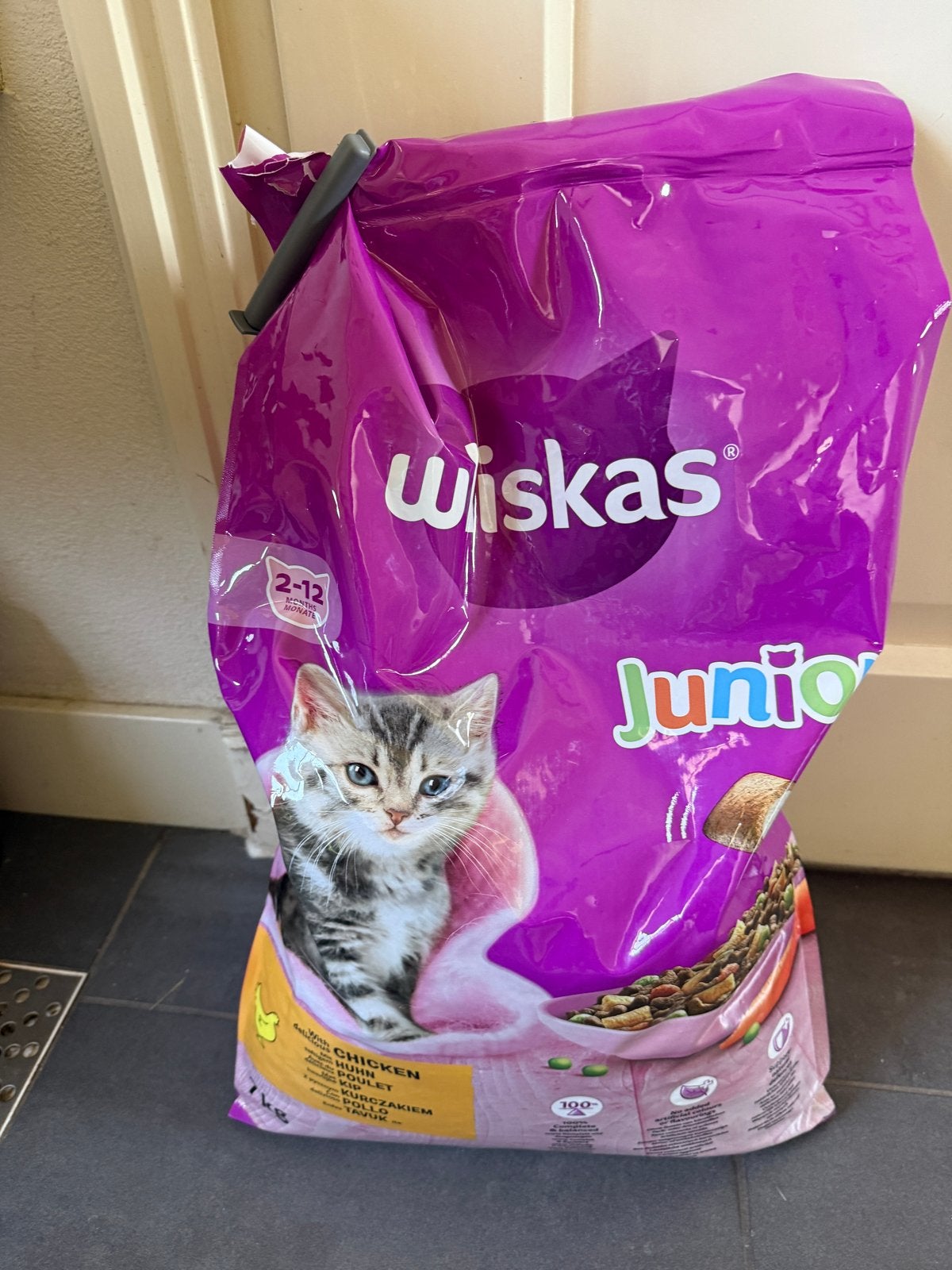 Whiskas Kattenbrokken Junior Kip 7kg, Dieren en Toebehoren, Ophalen of Verzenden, Kat
