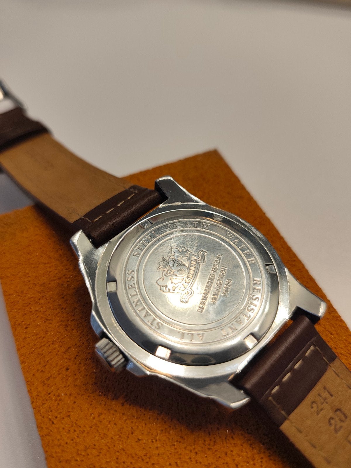 Festina Herenhorloge met Bruin Leren Bandje, Overige merken, Leer, Staal, Polshorloge