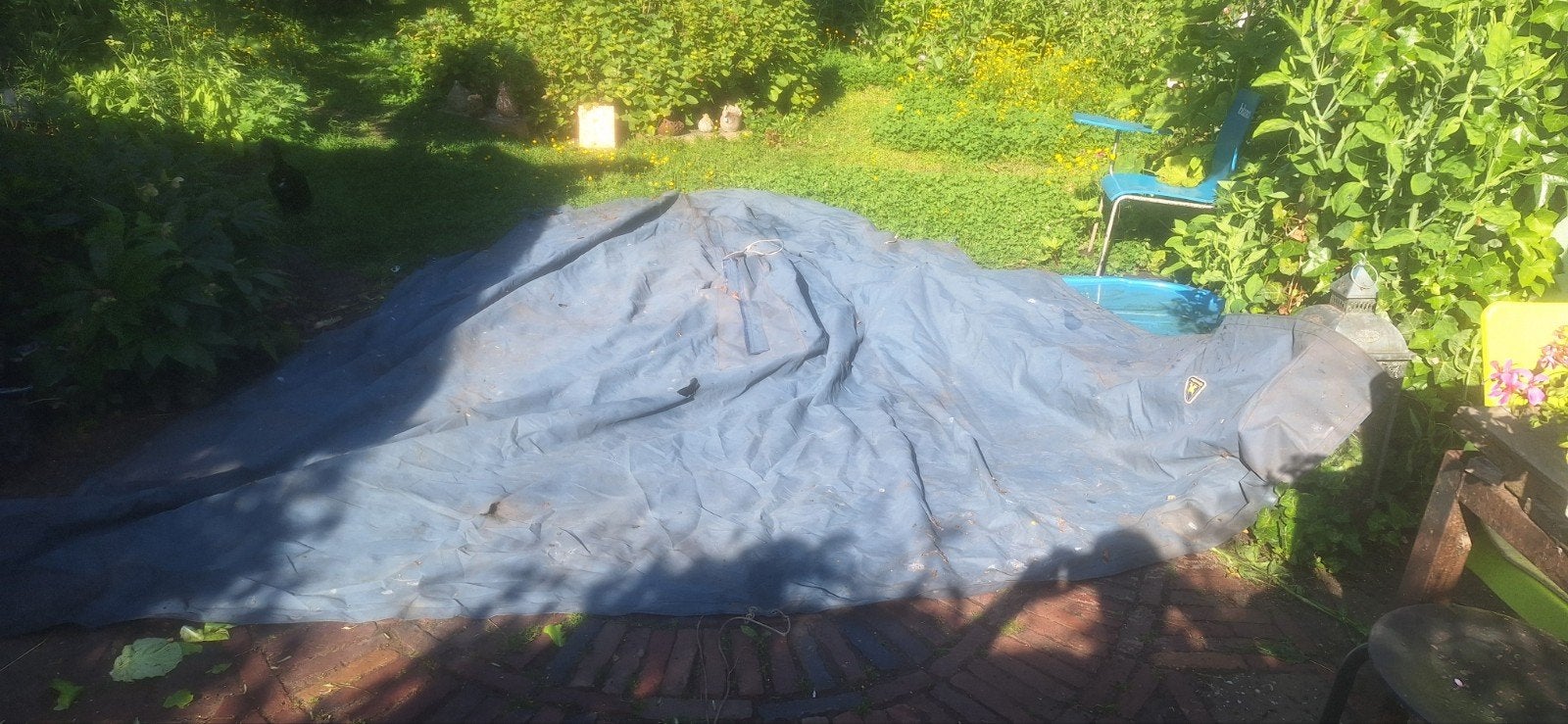 TK  oud 22/28 ft gaasstra bootkleed. 4 muizengaten,, Ophalen of Verzenden, Minder dan 15 m²