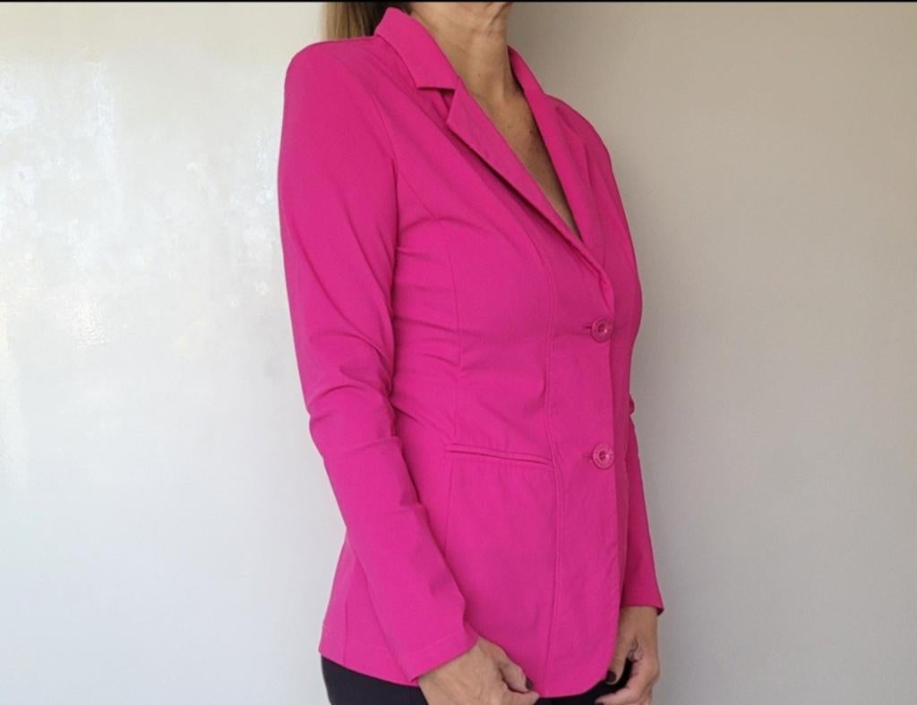 Studio Anneloes Jody blazer S Fuchsia roze Travel colbert, Studio Anneloes, Verzenden, Zo goed als nieuw, Roze
