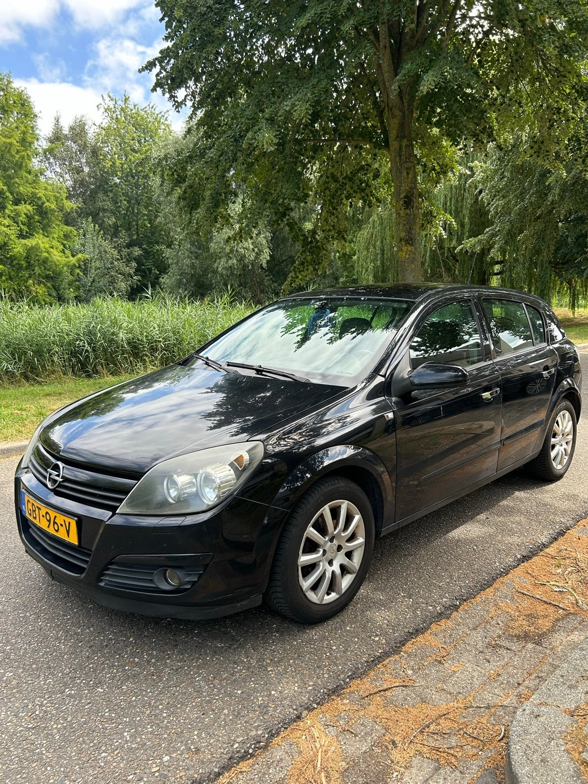 Opel Astra zwart 2005, Auto's, Voorwielaandrijving, 1165 kg, Zwart, 1200 kg