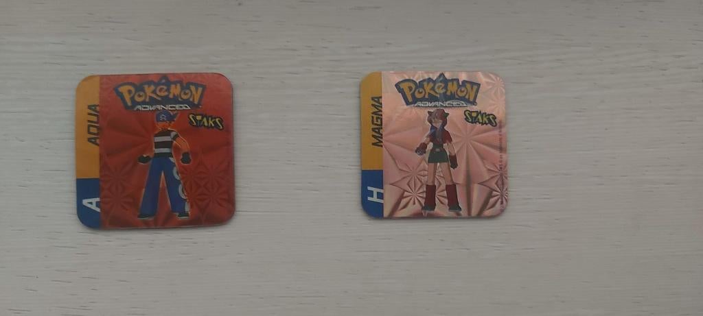 magneten speelgoed pokemon panini Team Magma Team Aqua, Ophalen of Verzenden, Nieuw, Overige merken