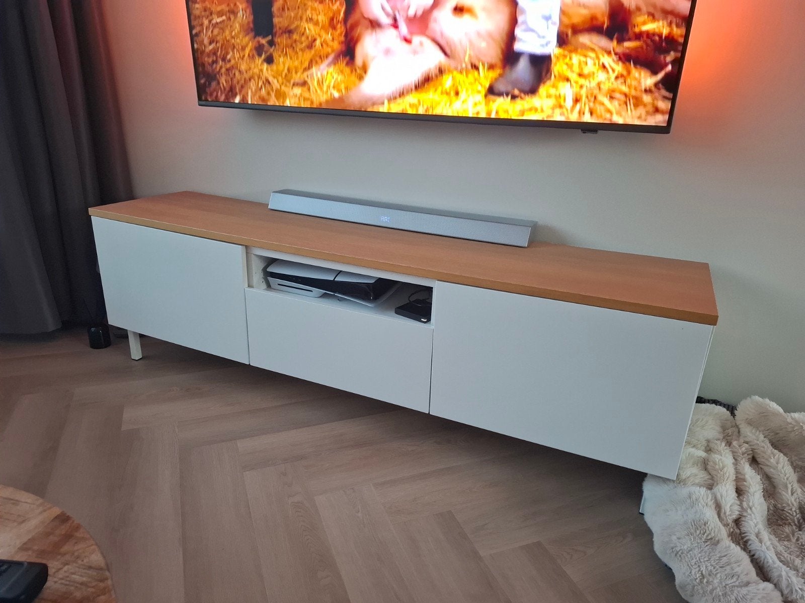 IKEA Besta TV-meubel 180cm breed, Ophalen, Gebruikt, 150 tot 200 cm, Minder dan 100 cm