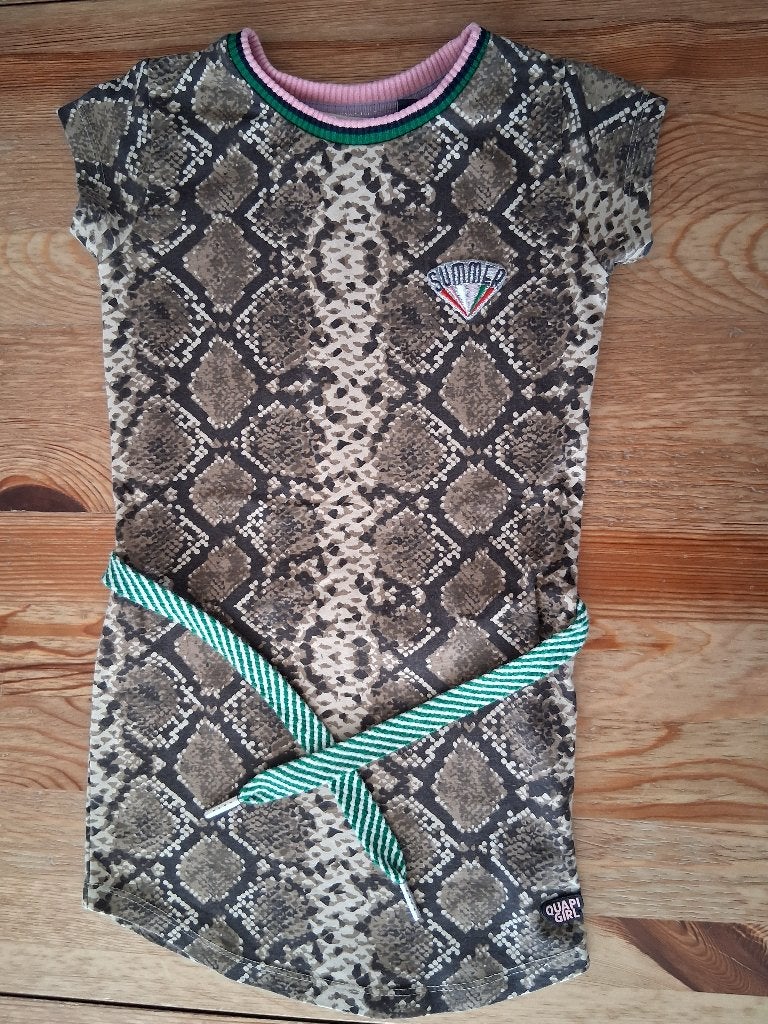 Zomerjurkje Quapi maat 98-104, Kinderen en Baby's, Kinderkleding | Maat 98, Ophalen of Verzenden, Zo goed als nieuw, Meisje, Jurk of Rok