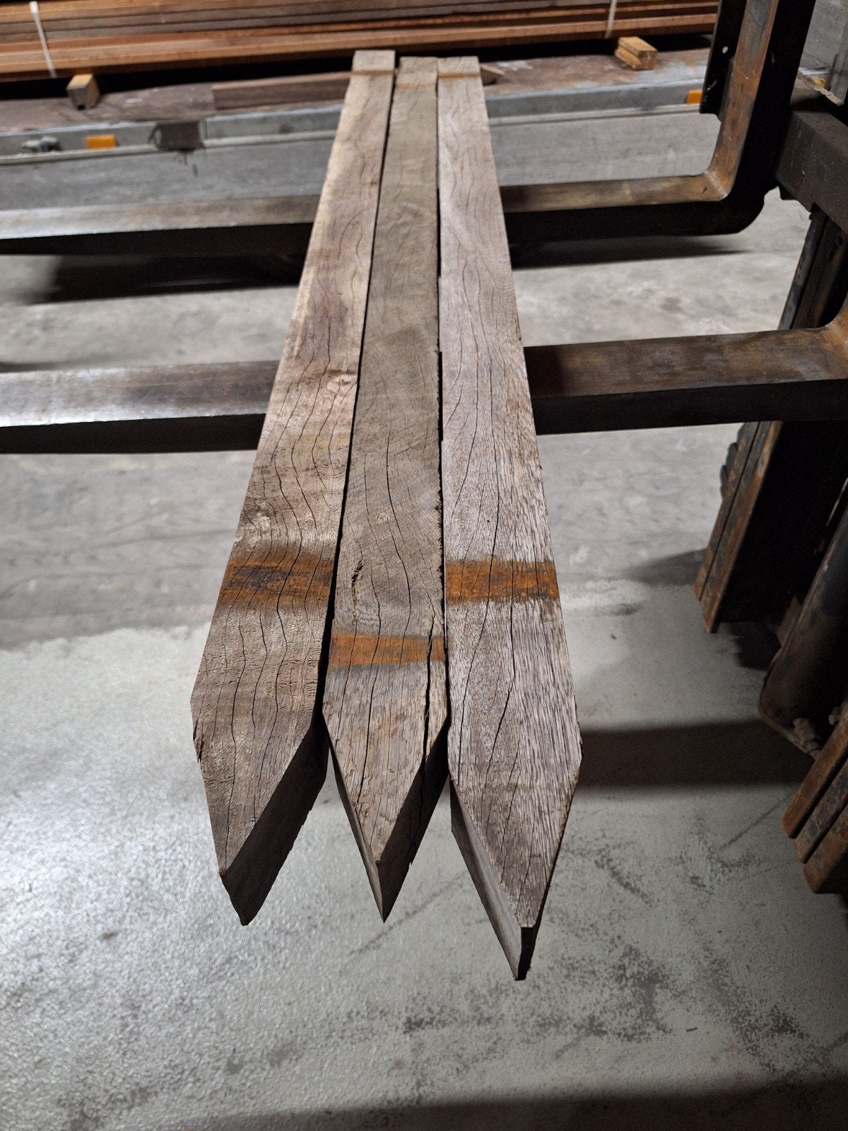 Azobe palen 70x70 met punt, Ophalen, Nieuw, Minder dan 180 cm, Palen