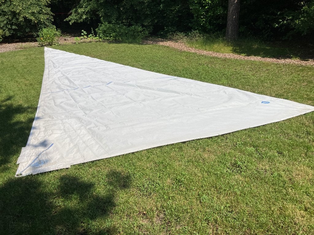 HA fok. Voorlijk 14m30, Watersport en Boten, Zeilen en Zeiltoebehoren, 6 meter of meer, Gebruikt, Genua of Fok, Ophalen