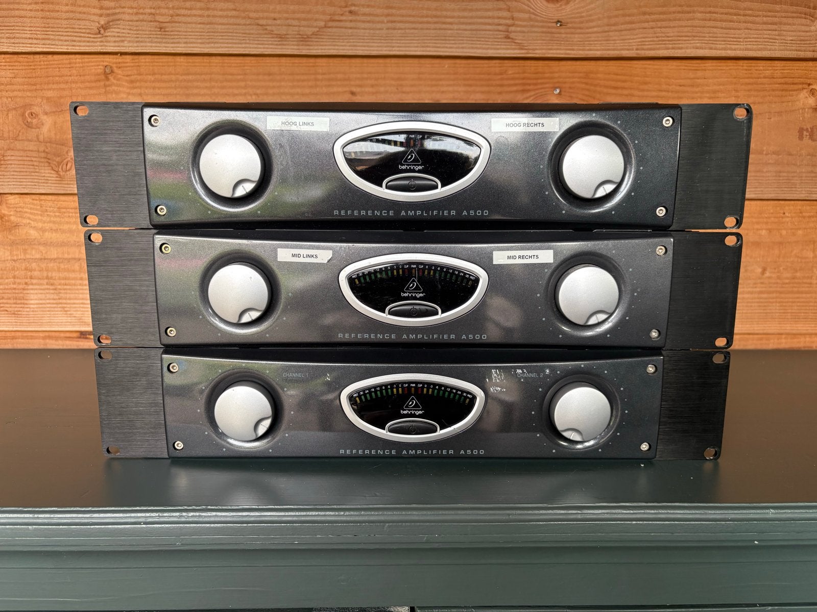 Behringer Reference Amplifier A500  nog 2 beschikbaar!, Overige merken, Gebruikt, Ophalen of Verzenden, 120 watt of meer
