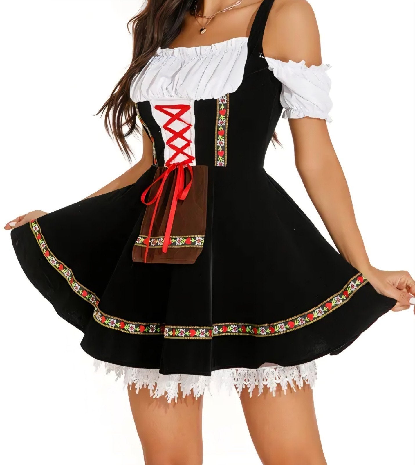 nieuwe Dirndl  maat L 40/42, Kleding | Dames, Maat 38/40 (M), Zwart, Ophalen of Verzenden, Boven de knie