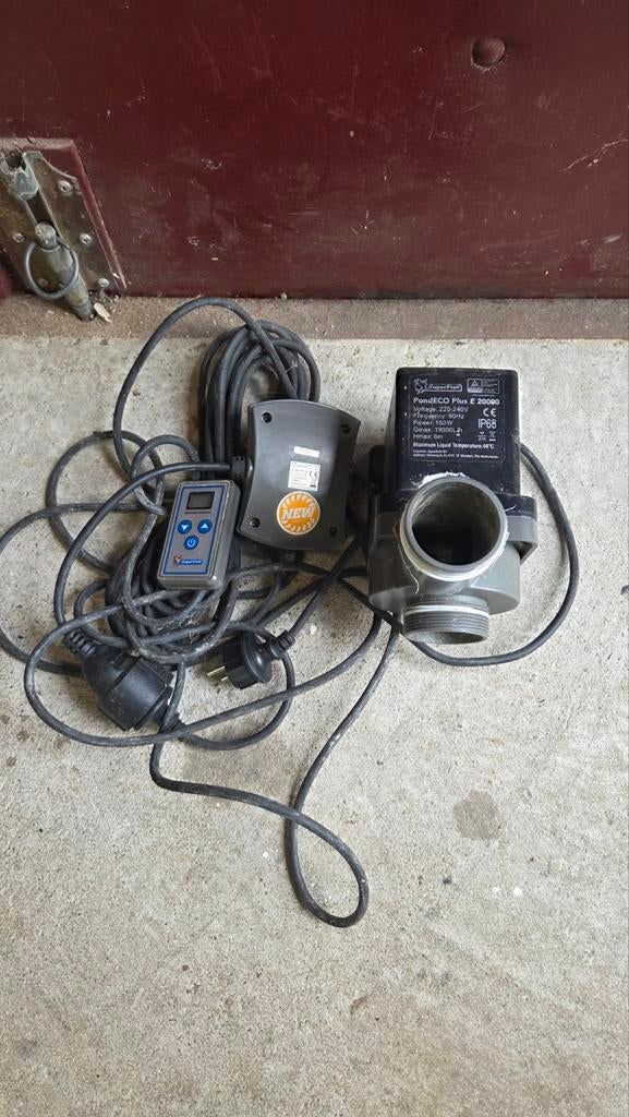 Superfish pond eco plus E 20000 met controller, Ophalen of Verzenden, Gebruikt, Vijverpomp