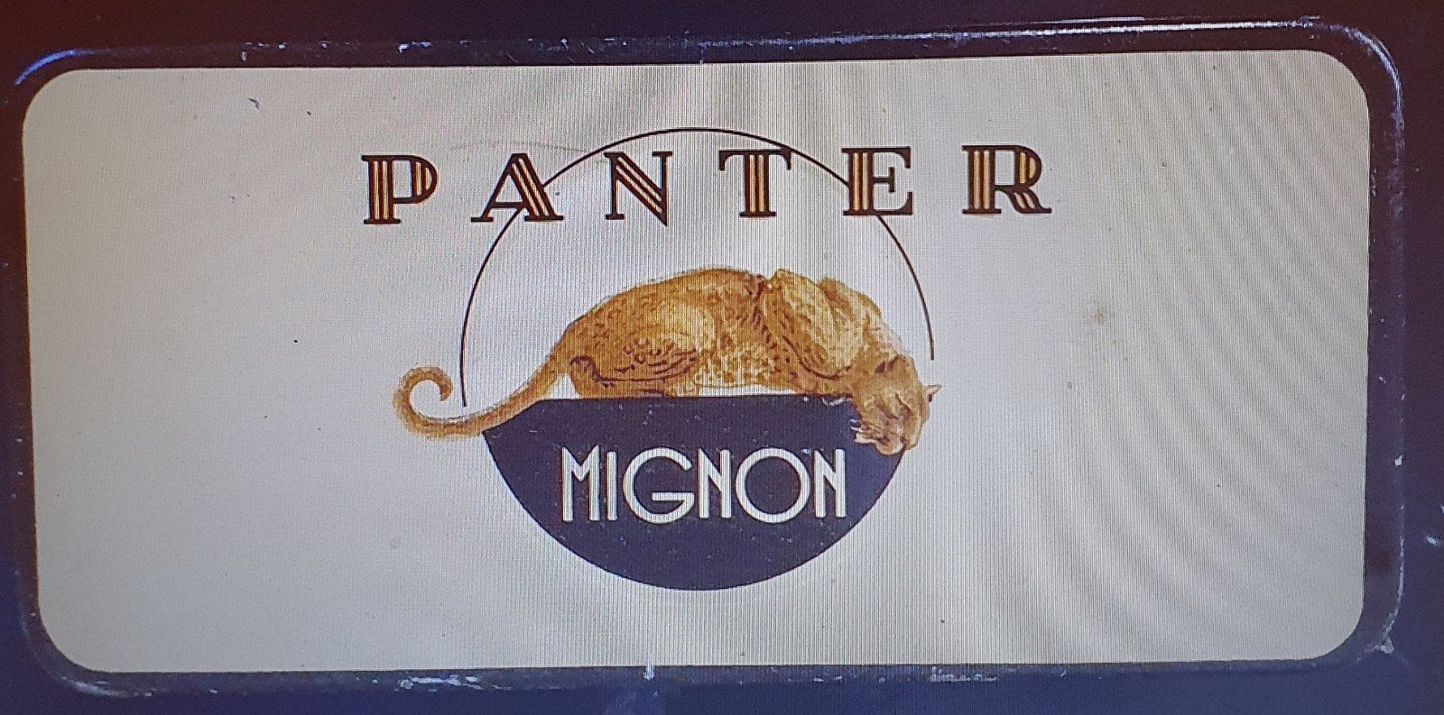Vintage Panter Mignon Sigarenfabriek blik H&J van Schuppen, Verzamelen, Blikken, Ophalen of Verzenden, Gebruikt, Overige, Overige merken