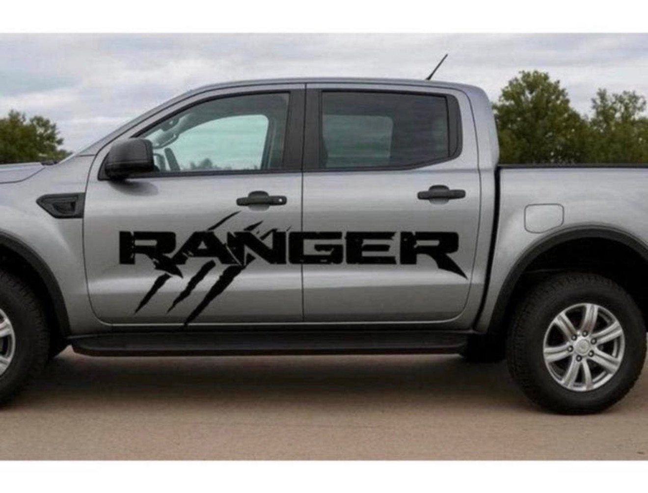 Zwart Vinyl stickers Ford Ranger Claw - zijkanten klauwen, Auto diversen, Autostickers, Ophalen of Verzenden, H, H, H