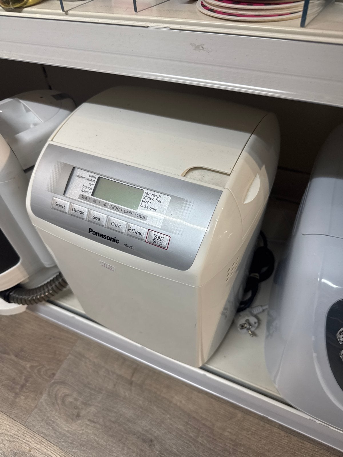 Panasonic SD-255 Broodbakmachine met Timer, Met timer, 800 tot 1200 gram deeg, Ophalen of Verzenden, Gebruikt