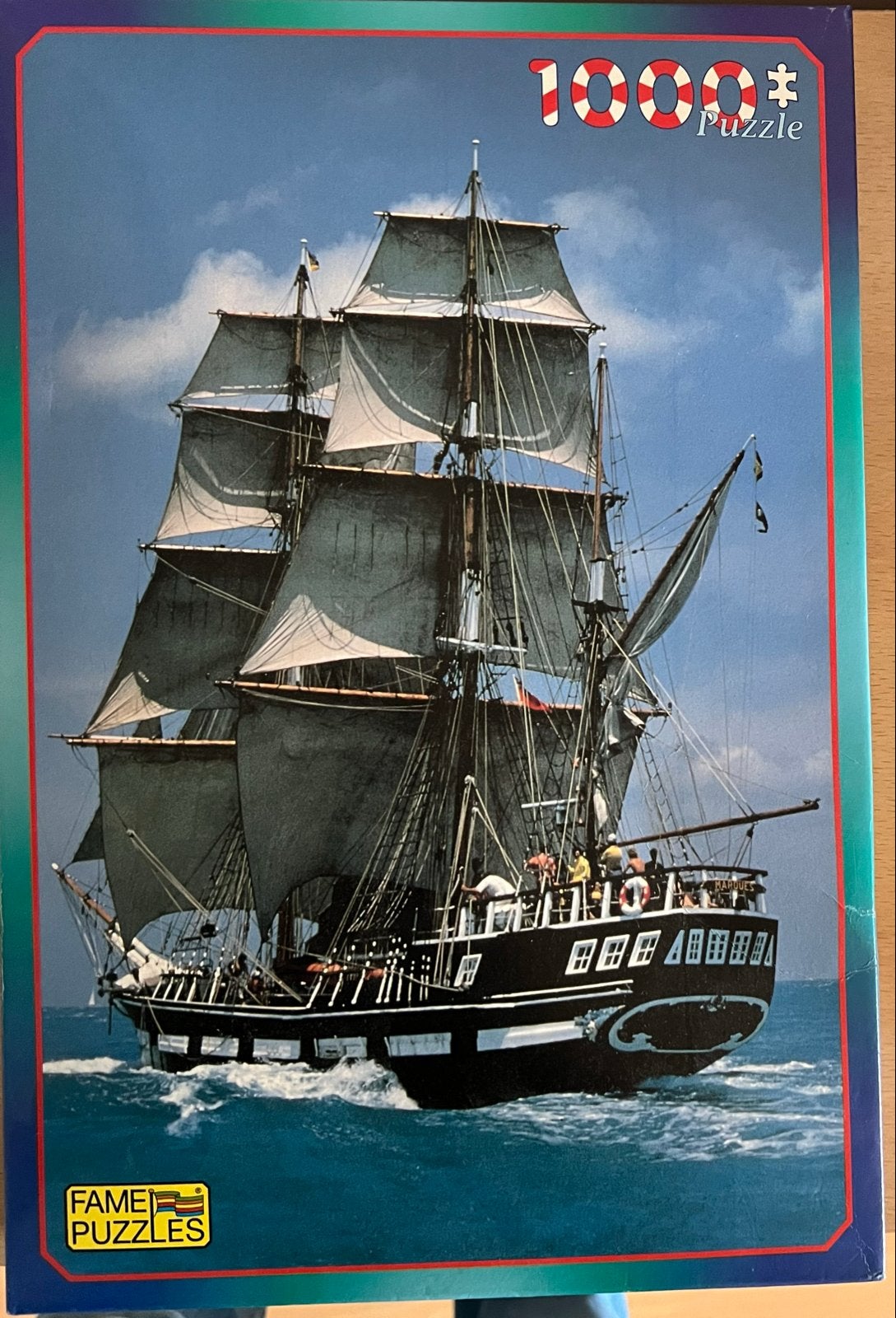 Fame Puzzles Legpuzzel Schip 1000 stukjes, Hobby en Vrije tijd, Denksport en Puzzels, Ophalen, 500 t/m 1500 stukjes, Gebruikt