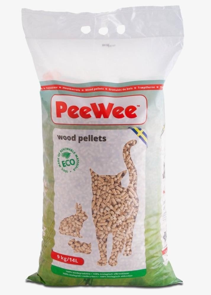 PeeWee houtkorrels 9 KG (14 liter) Ongeopend!, Ophalen of Verzenden