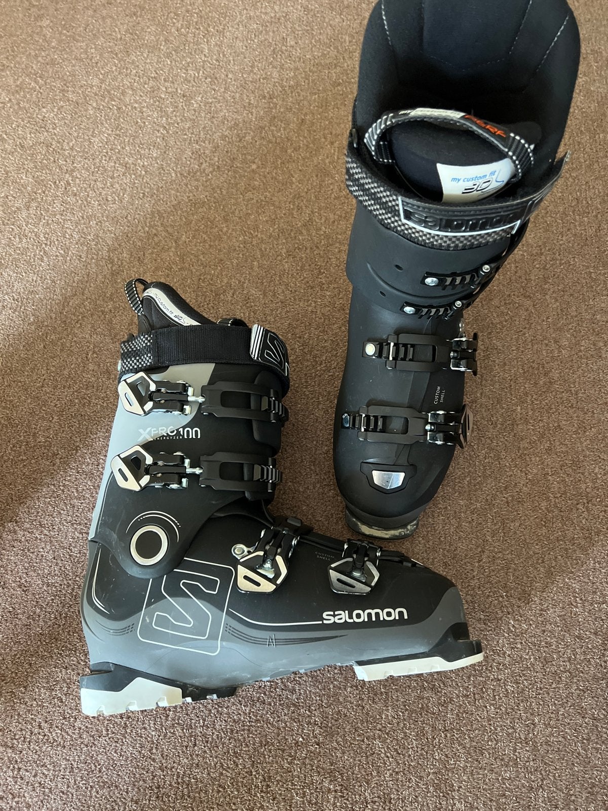 Salomon X Pro 100 skischoenen - Maat 28.5, Sport en Fitness, Schoenen, Zo goed als nieuw, Skiën, Salomon