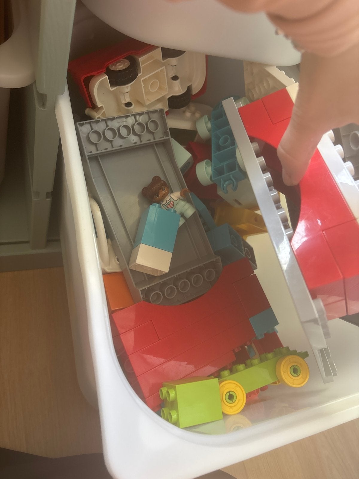 Grote verzameling Duplo blokken en onderdelen, Kinderen en Baby's, Ophalen, Inclusief minifiguren, Gebruikt, Duplo