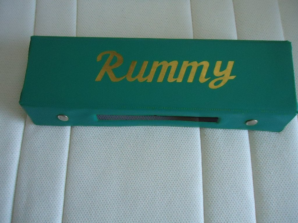 Rummy  groot i groene opbergkoffertje, Ophalen of Verzenden, Zo goed als nieuw