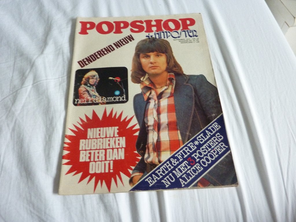 POPSHOP NR 22 1974-EARTH &FIRE-CATS-MUD-EARRING-STONES-, Verzamelen, Verzenden, 1960 tot 1980, Tijdschrift