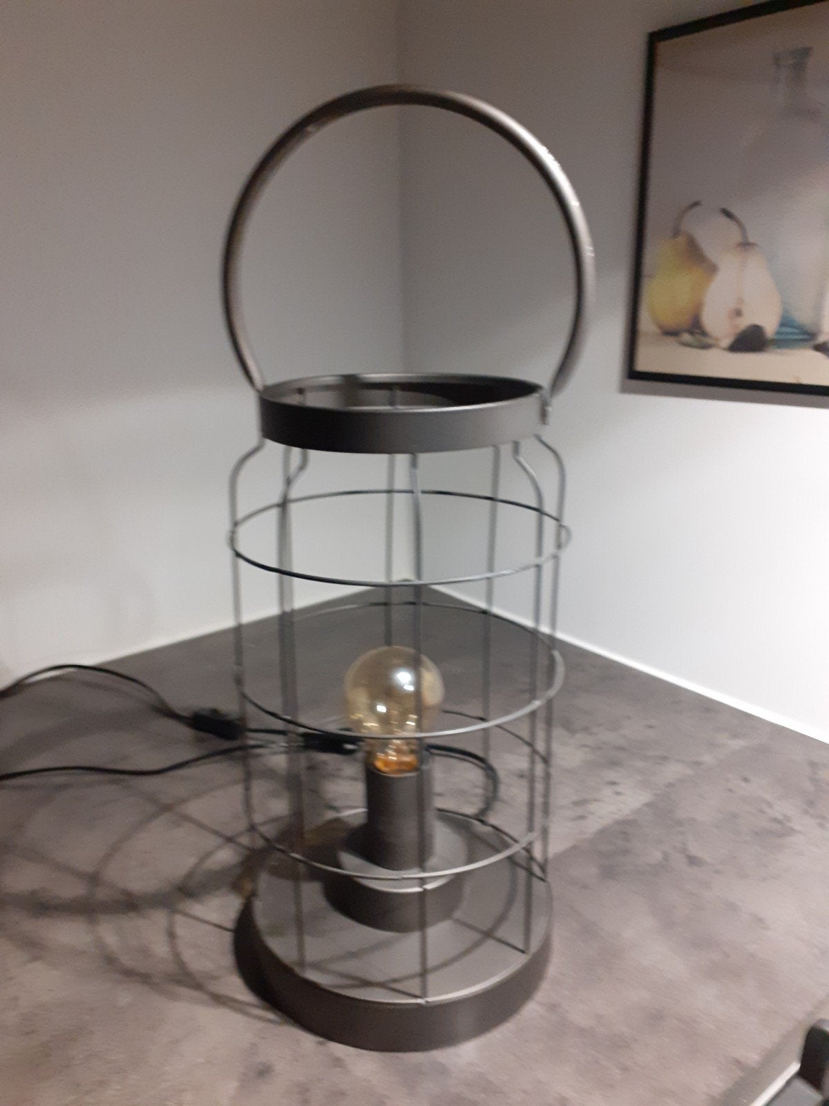 lamp windlicht  met snoer en lichtschakelaar, Ophalen of Verzenden