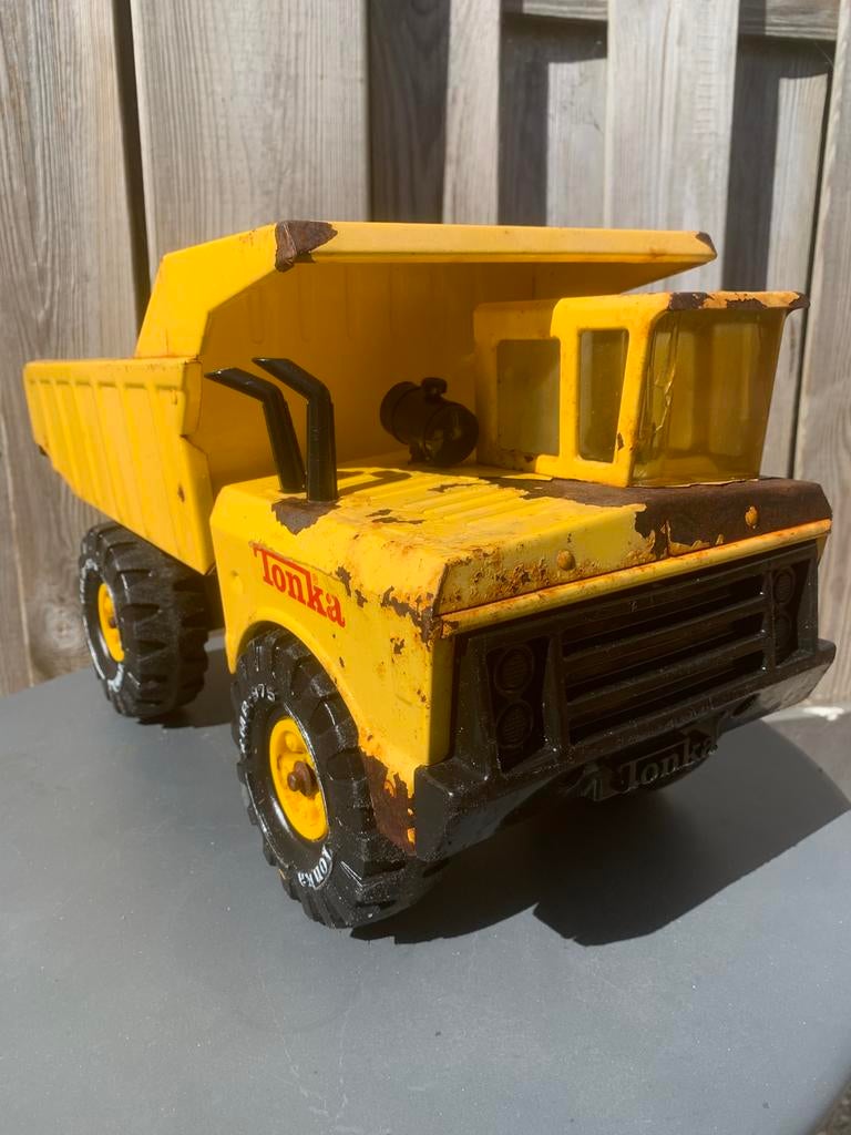 Tonka dump truck 1970, Antiek en Kunst, Ophalen of Verzenden